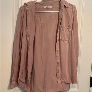 Dusty Pink Button Up